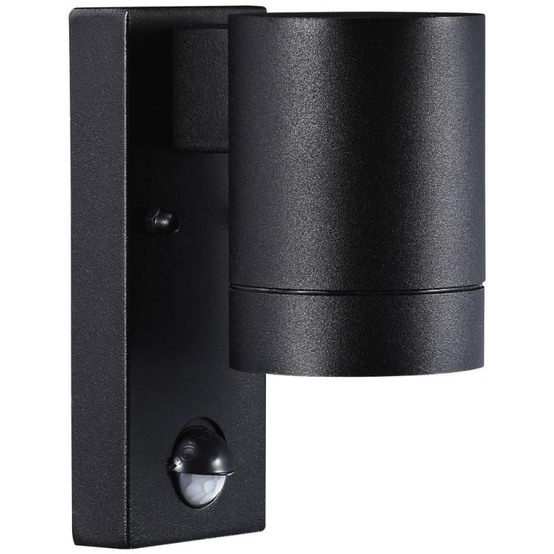 Außenwandleuchte Tin Maxi Sensor schwarz IP54